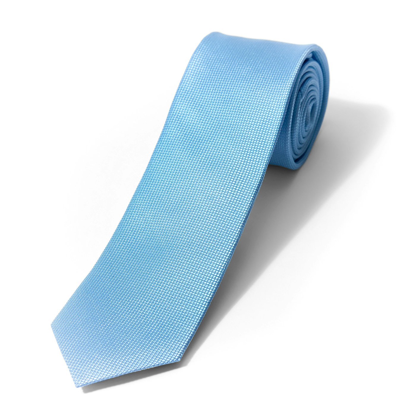 Blue Textured Micro Square Tie