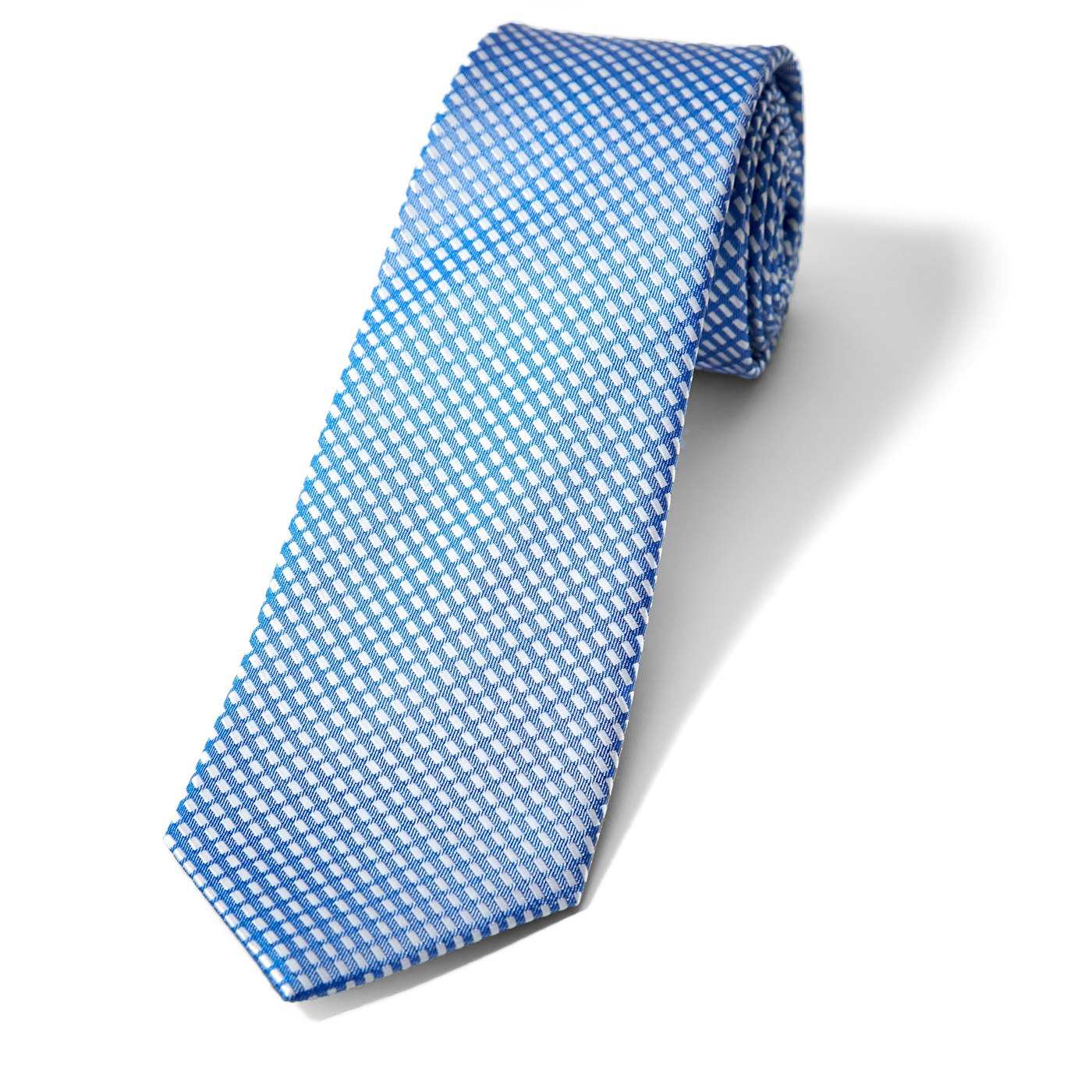 Royal Blue Diagonal Dobby Tie