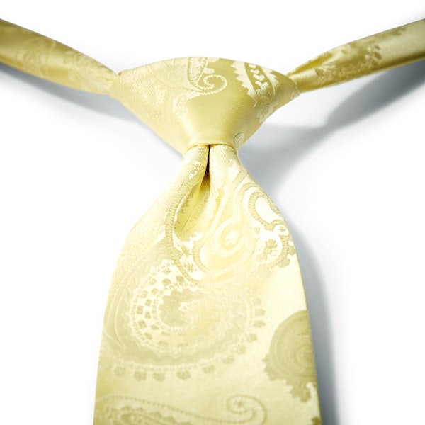 Canary Paisley Pre-Tied Tie