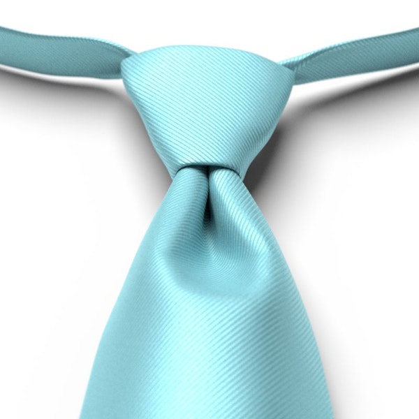 Turquoise Solid Pre-Tied Tie