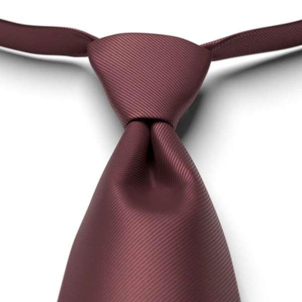 Merlot Solid Pre-Tied Tie