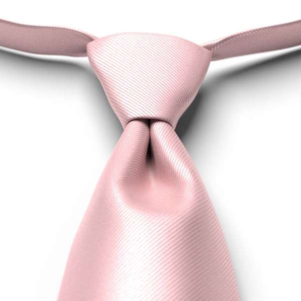 Petal Pink Solid Pre-Tied Tie
