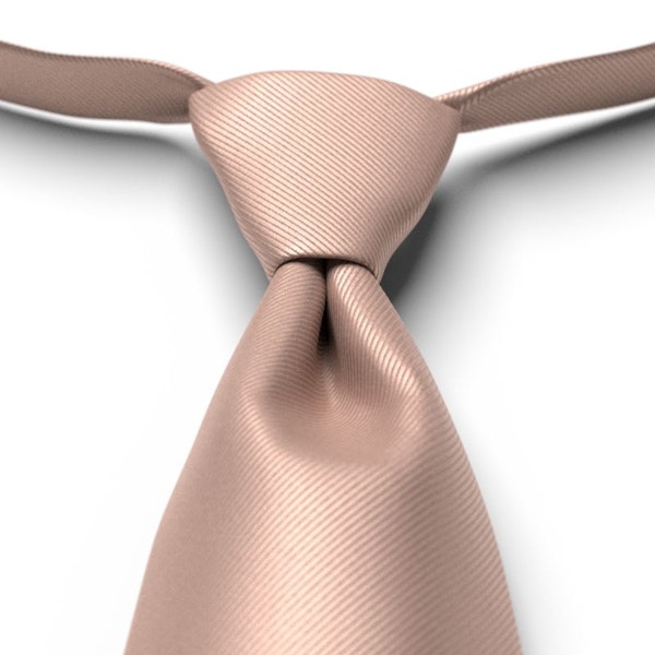 Rose Gold Solid Pre-Tied Tie