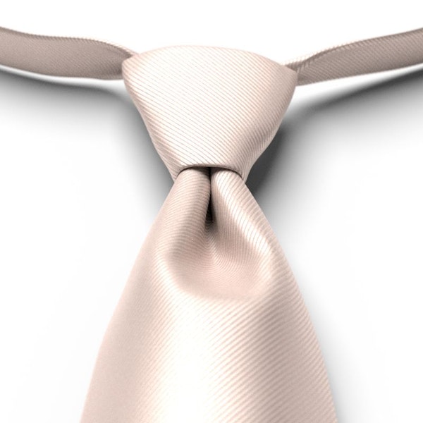 Nude Solid Pre-Tied Tie