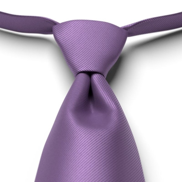 Purple Solid Pre-Tied Tie