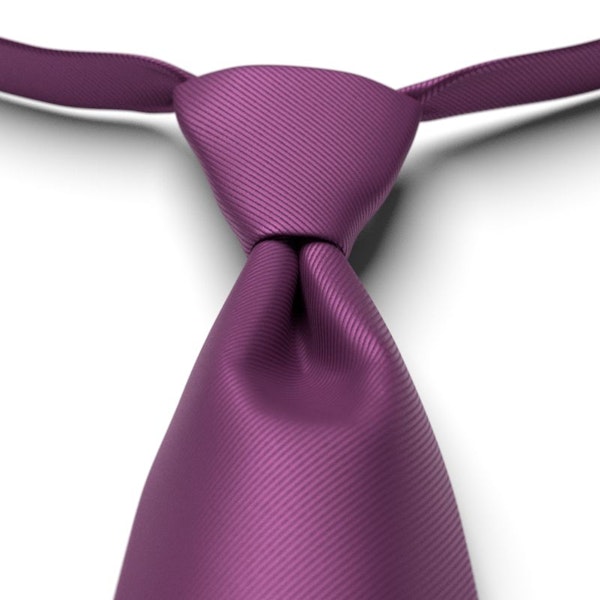 Persian Plum Solid Pre-Tied Tie