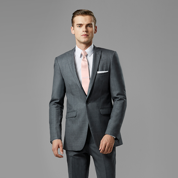 Iron Gray Peak Lapel Suit