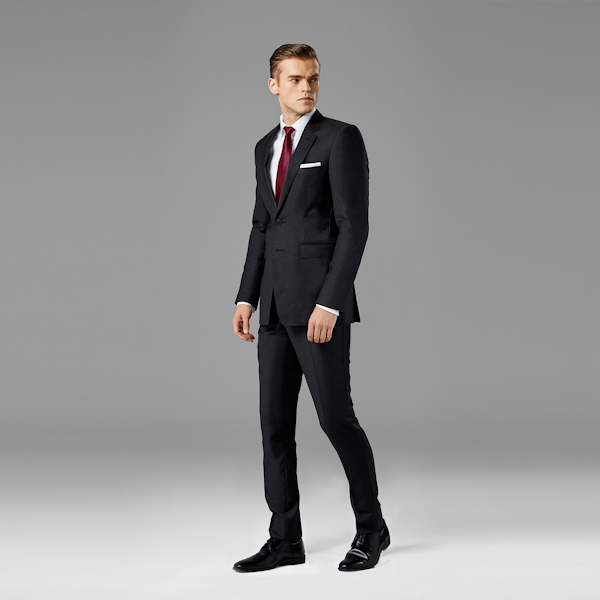 Charcoal Notch Lapel Suit