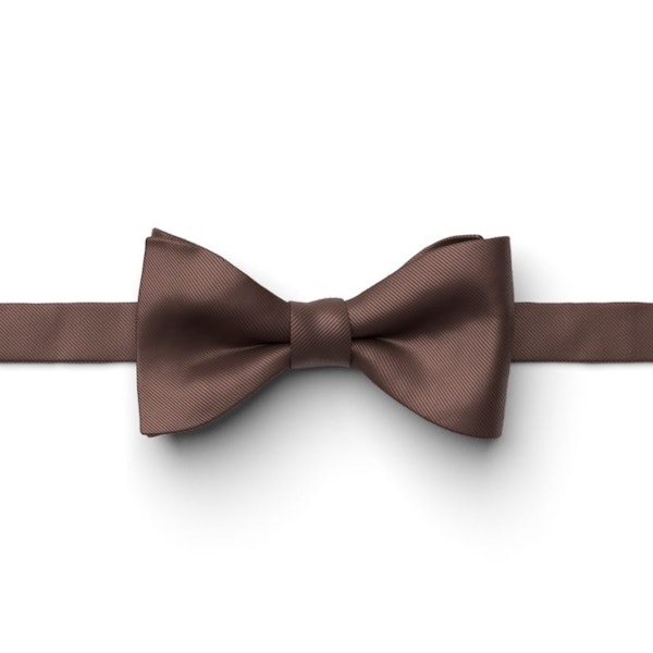 Chocolate Pre-Tied Bow Tie