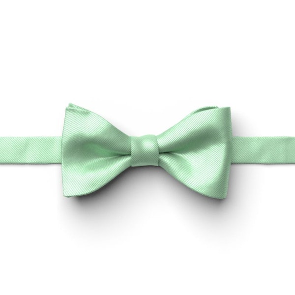 Mint Green Pre-Tied Bow Tie