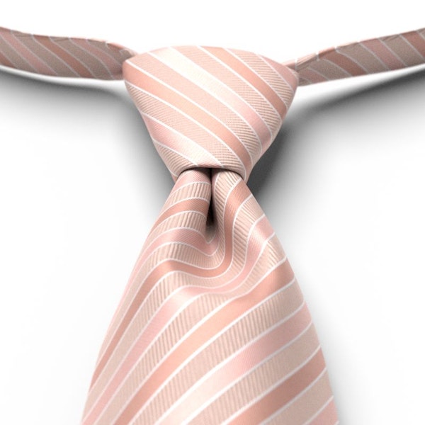 Blush Striped Pre-Tied Tie