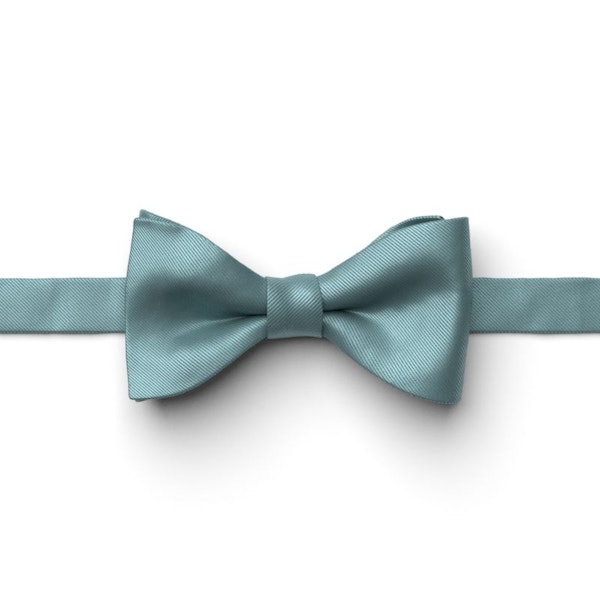 Teal Blue Pre-Tied Bow Tie