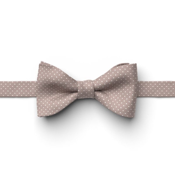 Portobello Pin Dot Pre-Tied Bow Tie