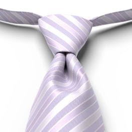 Lilac Striped Pre-Tied Tie