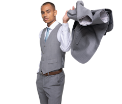 Generation Tux model in stylish suit rental