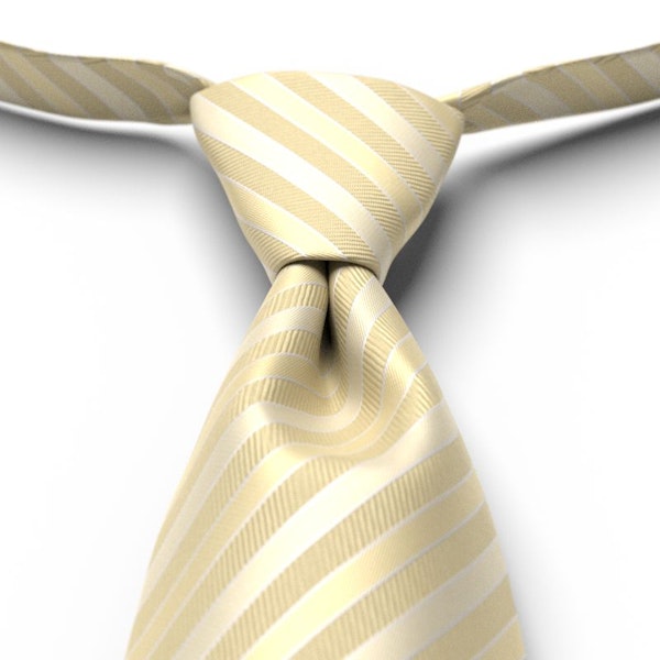 Canary Striped Pre-Tied Tie