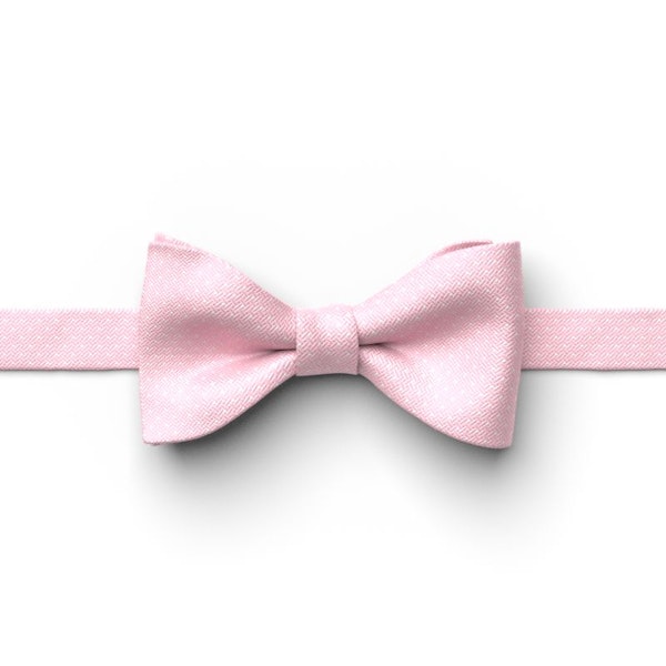 Tickled and White Pin Dot Pre-Tied Bow Tie