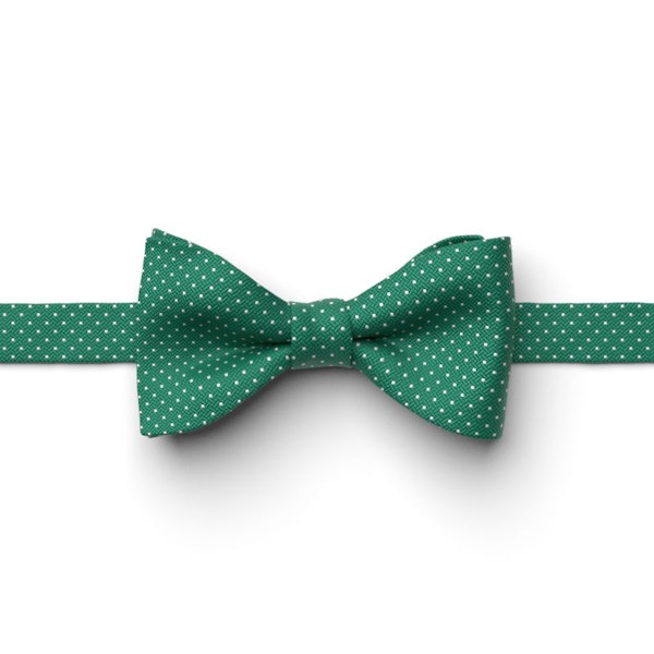 Juniper Pin Dot Pre-Tied Bow Tie