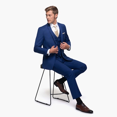 electric blue suits for men