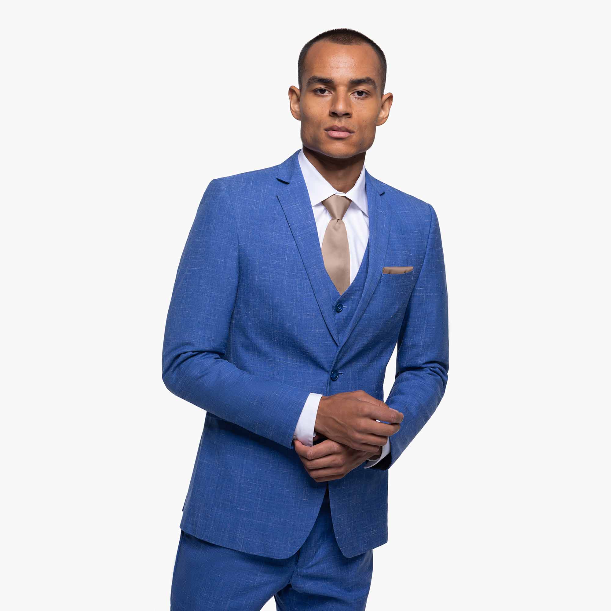 Luxurious Blue Suit for Men | Shop Timeless Navy Blue Italian Wool Suit -  Tomasso Black – Tomasso Black