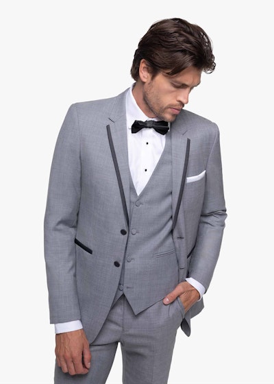Light Gray Notch Lapel Tuxedo