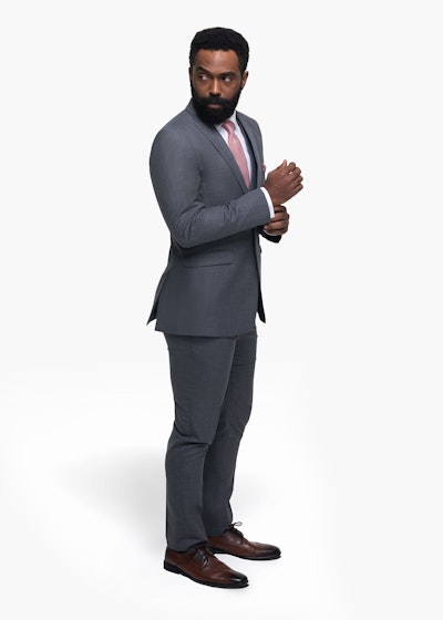 Iron Gray Peak Lapel Suit