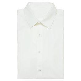 Ivory Microfiber Point Collar Shirt