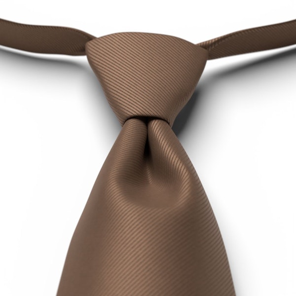 Copper Brown Pre-Tied Tie