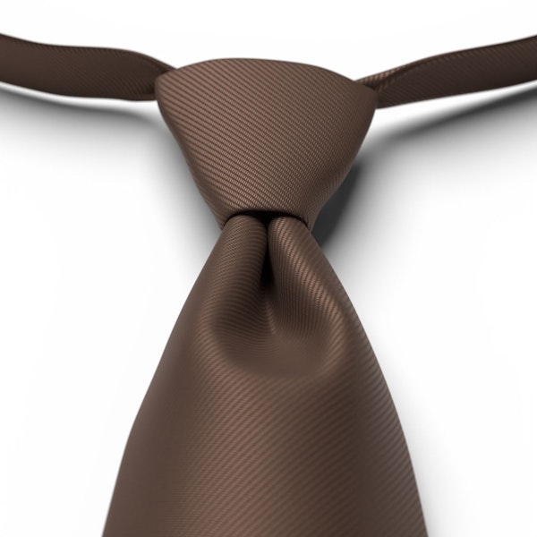 Copper Brown Pre-Tied Tie