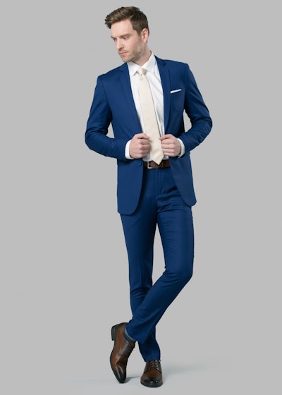 Cobalt Blue Suit Menguin Cobalt Blue Wedding Suit