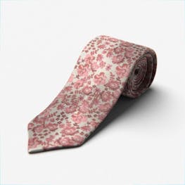 Pink Floral Self-Tie Tie