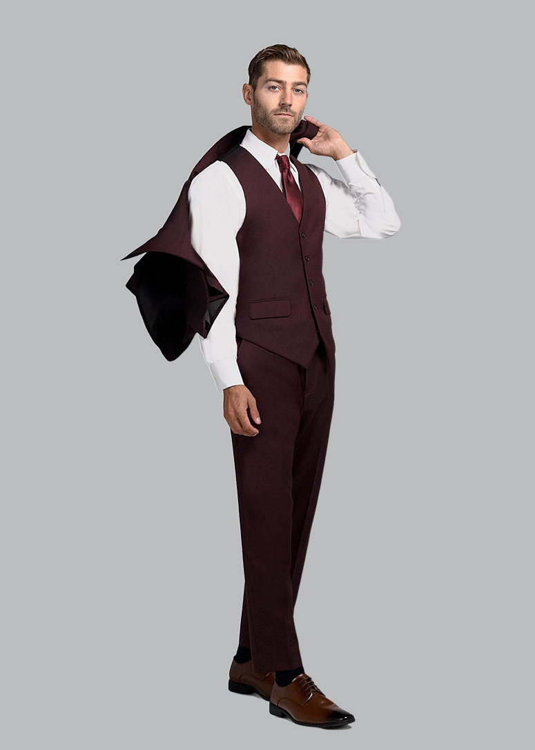 Maroon Suit