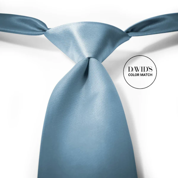 Steel Blue Pre-Tied Tie