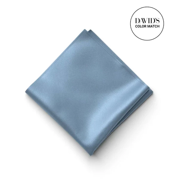 Steel Blue Pocket Square