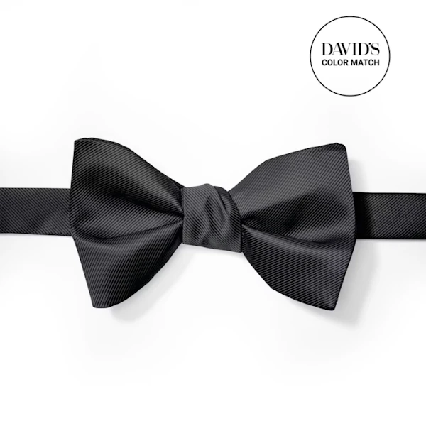 Black Pre-Tied Bow Tie