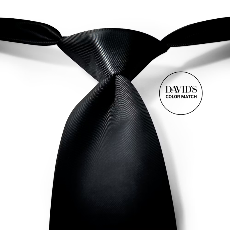 Black Pre-Tied Tie