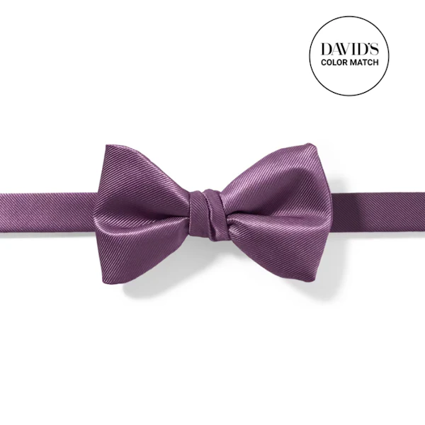 Plum Pre-Tied Bow Tie