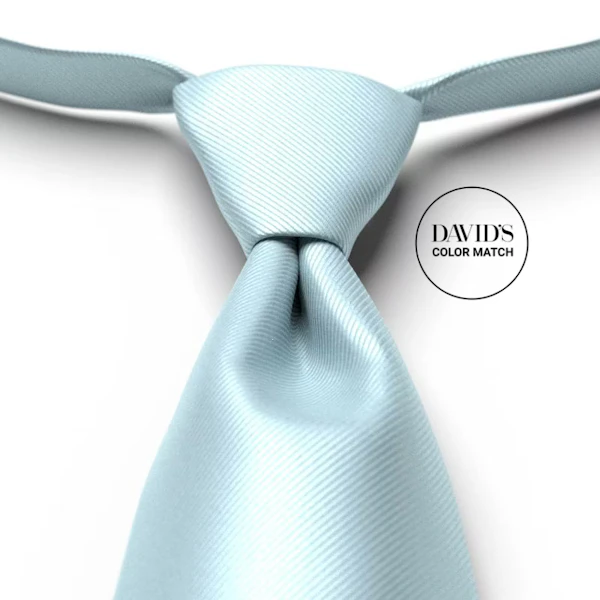 Sky Blue Solid Pre-Tied Tie
