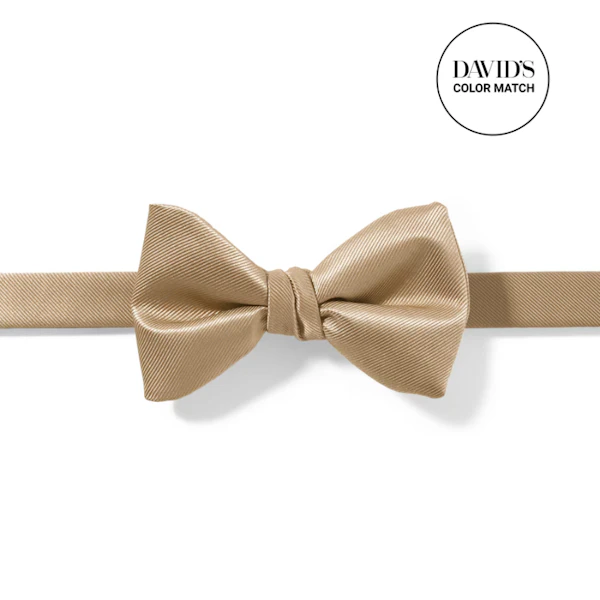Golden Pre-Tied Bow Tie