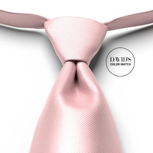 Pastel Pink Solid Pre-Tied Tie