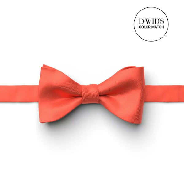 Sunset Coral Pre-Tied Bow Tie