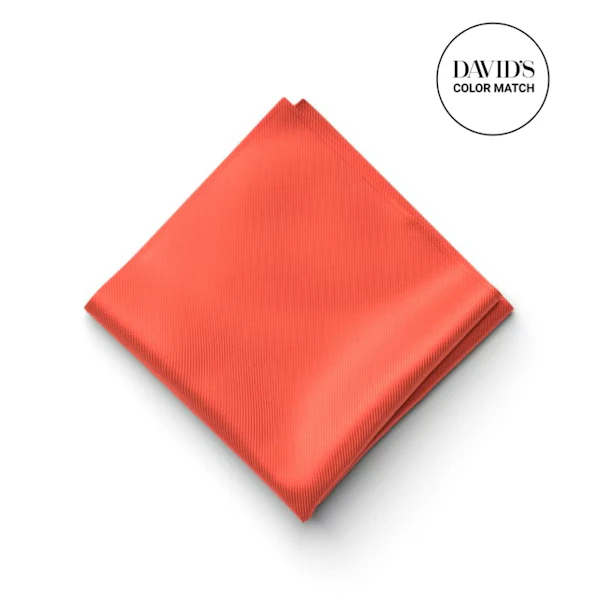 Sunset Coral Pocket Square