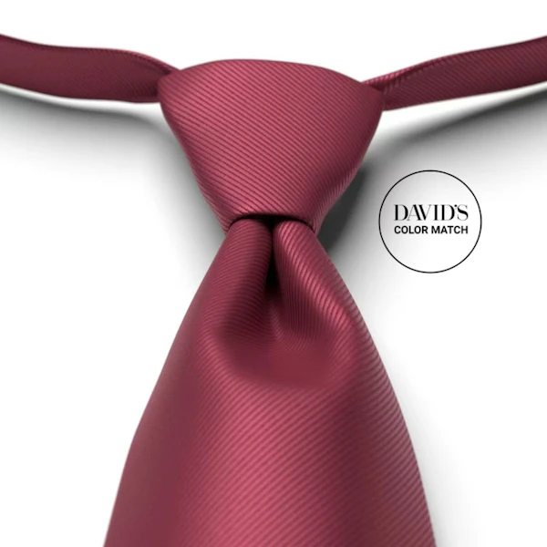 Berry Solid Pre-Tied Tie