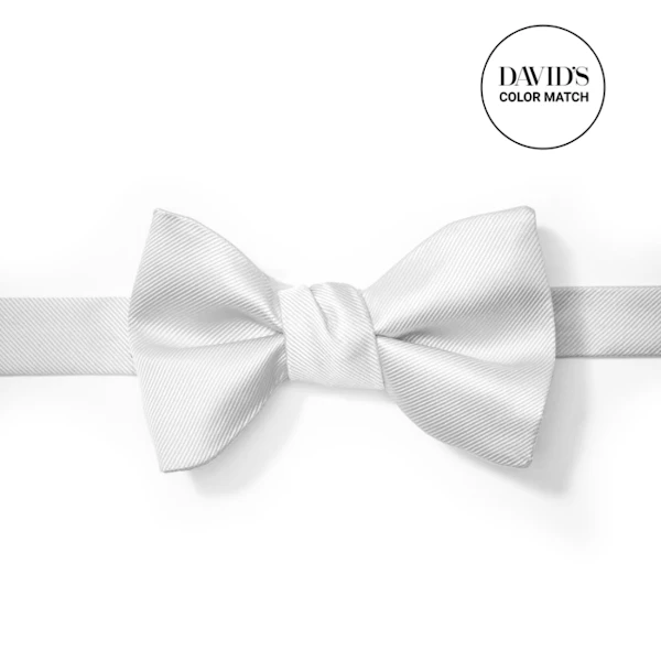 White Pre-Tied Bow Tie