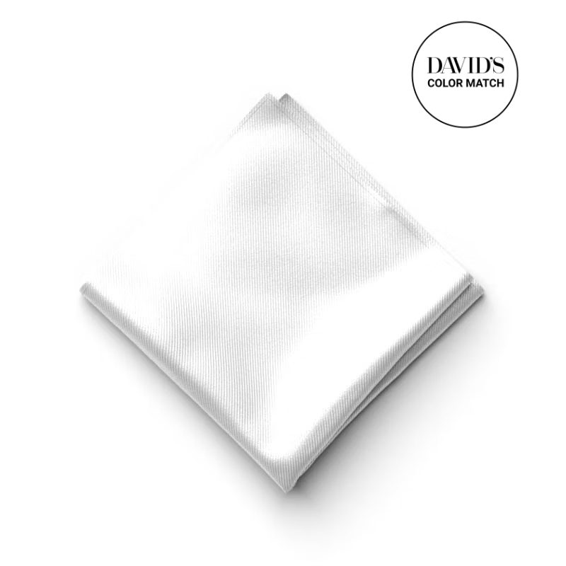 White Pocket Square
