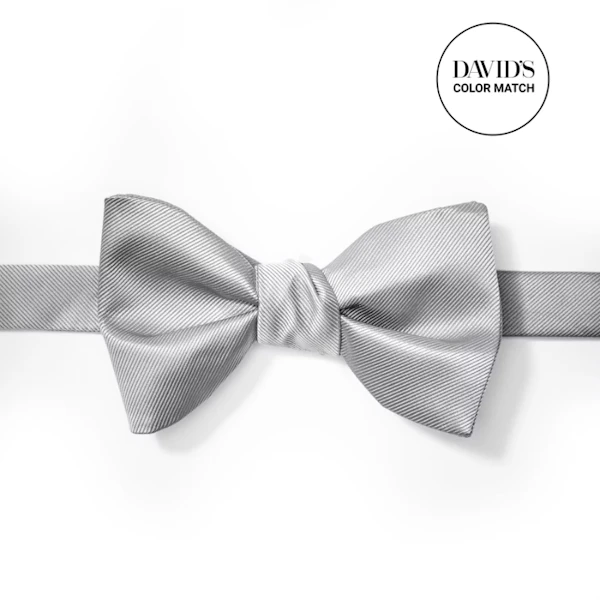 Platinum Pre-Tied Bow Tie