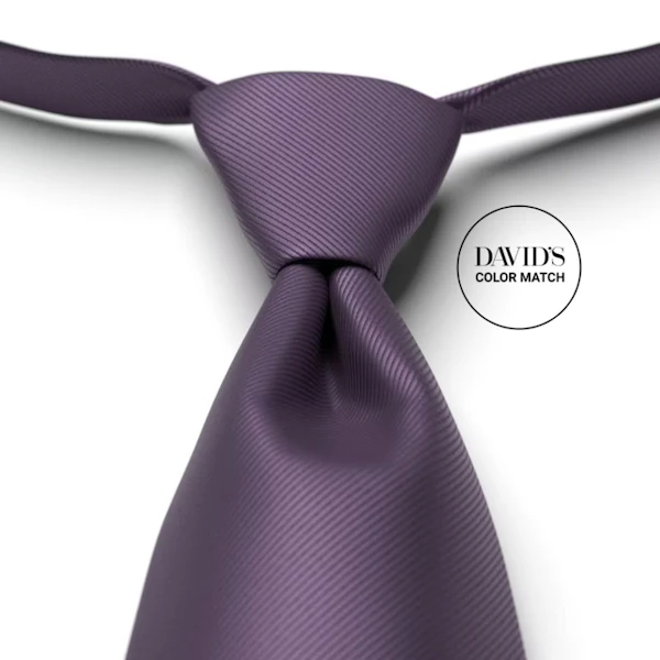 Amethyst Solid Pre-Tied Tie