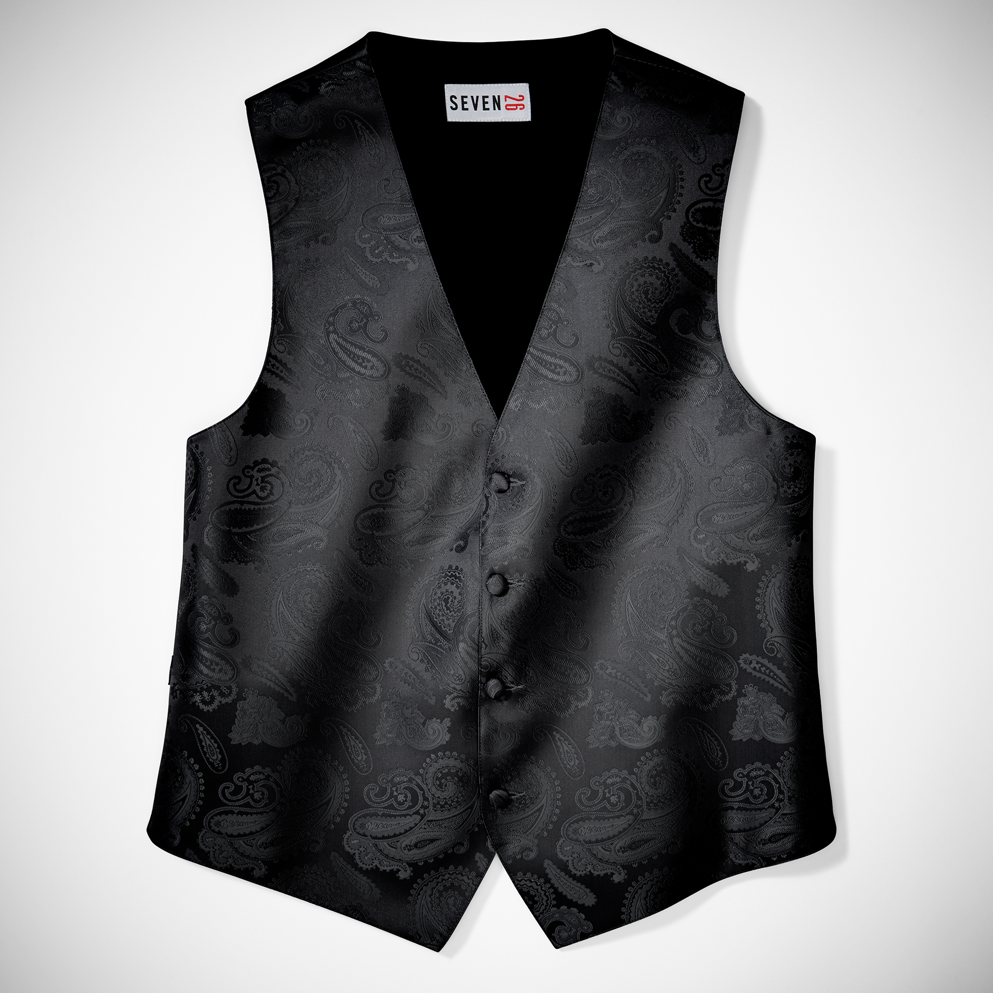 Black Paisley Vest
