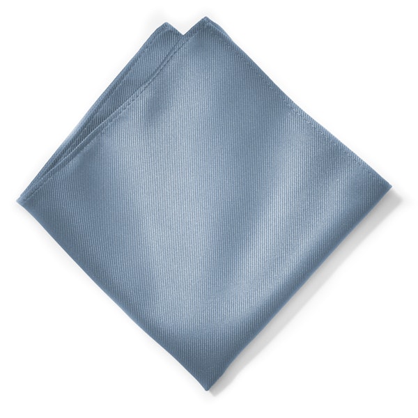 Steel Blue Pocket Square