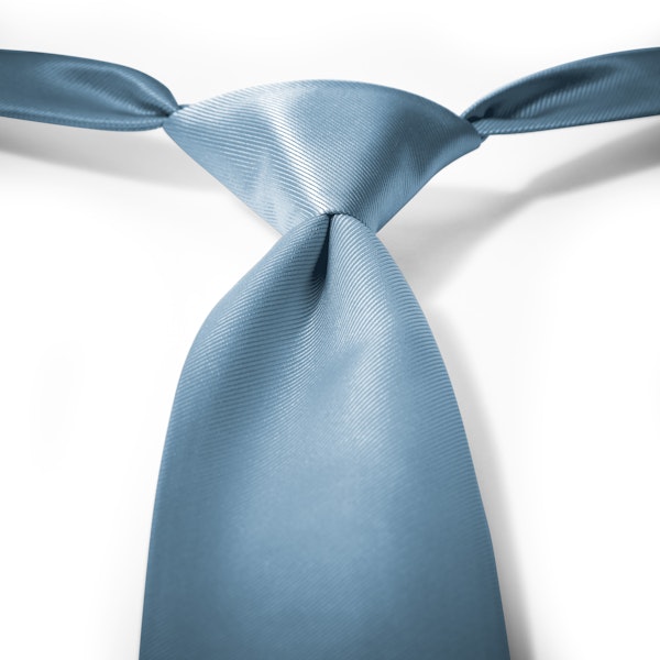 Steel Blue Pre-Tied Tie